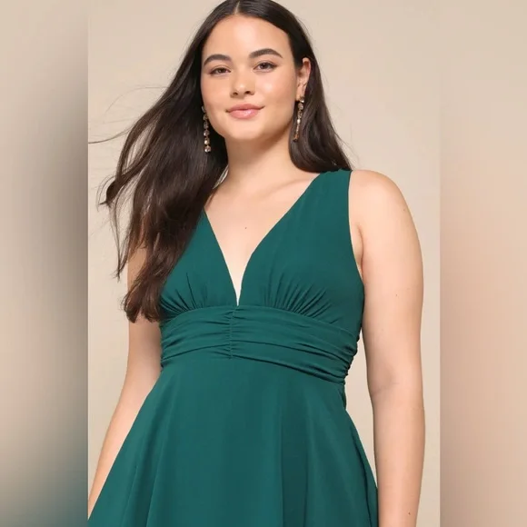 celebration time emerald green sleeveless tiered midi dress Jacquard Green Drop Waist Midi Dress - All Dresses